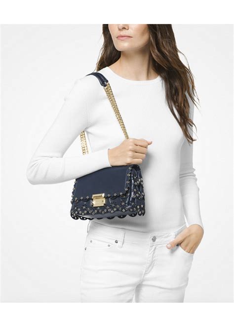 michael kors scalloped bag|Michael Kors Shoulder Bags .